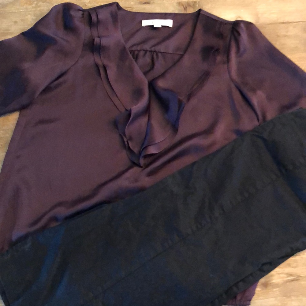 Loft plum colored blouse